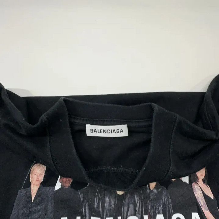 Balenciaga Balenciaga Black Crew Neck Graphic T-Shirt Size US XS / EU 42 / 0 - 6 Thumbnail