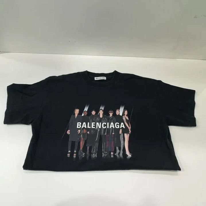 Balenciaga Balenciaga Black Crew Neck Graphic T-Shirt Size US XS / EU 42 / 0 - 7 Thumbnail