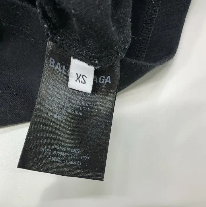 Balenciaga Balenciaga Black Crew Neck Graphic T-Shirt Size US XS / EU 42 / 0 - 5 Thumbnail