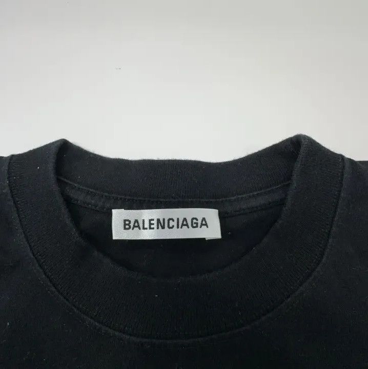 Balenciaga Balenciaga Black Crew Neck Graphic T-Shirt Size US XS / EU 42 / 0 - 4 Thumbnail