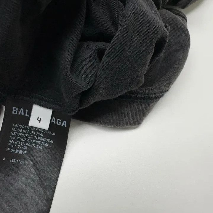 Balenciaga Balenciaga Black Logo Print Short Sleeve T-Shirt Size US M / EU 48-50 / 2 - 3 Thumbnail