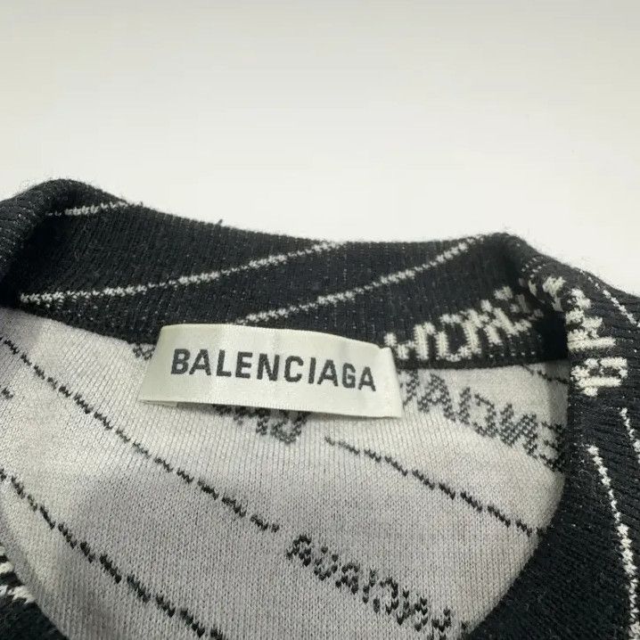 Balenciaga Balenciaga Classic Casual Oversized Sweater in Black Size US S / EU 44-46 / 1 - 5 Thumbnail