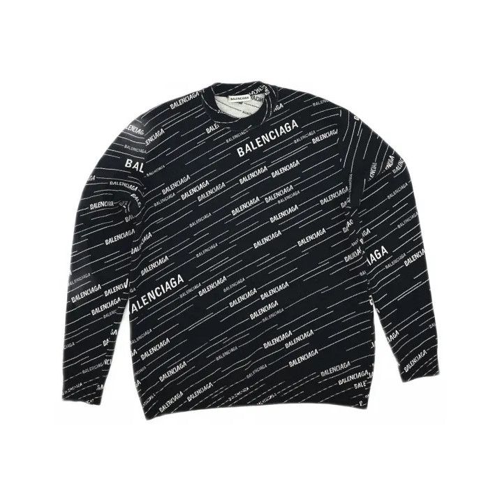 Balenciaga Balenciaga Classic Casual Oversized Sweater in Black Size US S / EU 44-46 / 1 - 2 Thumbnail