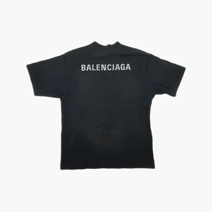 Balenciaga Balenciaga Black Logo Print Short Sleeve T-Shirt Size US S / EU 44-46 / 1 - 3 Thumbnail