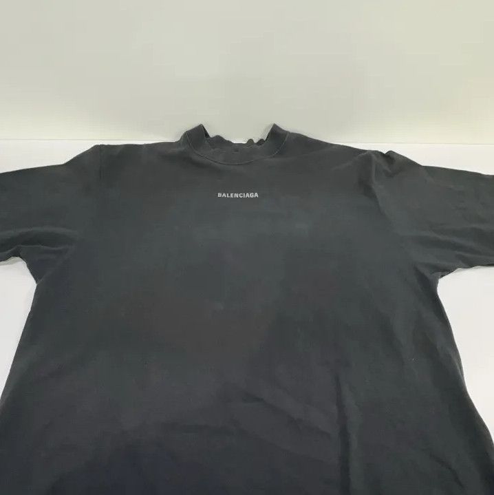 Balenciaga Balenciaga Black Logo Print Short Sleeve T-Shirt Size US S / EU 44-46 / 1 - 10 Thumbnail