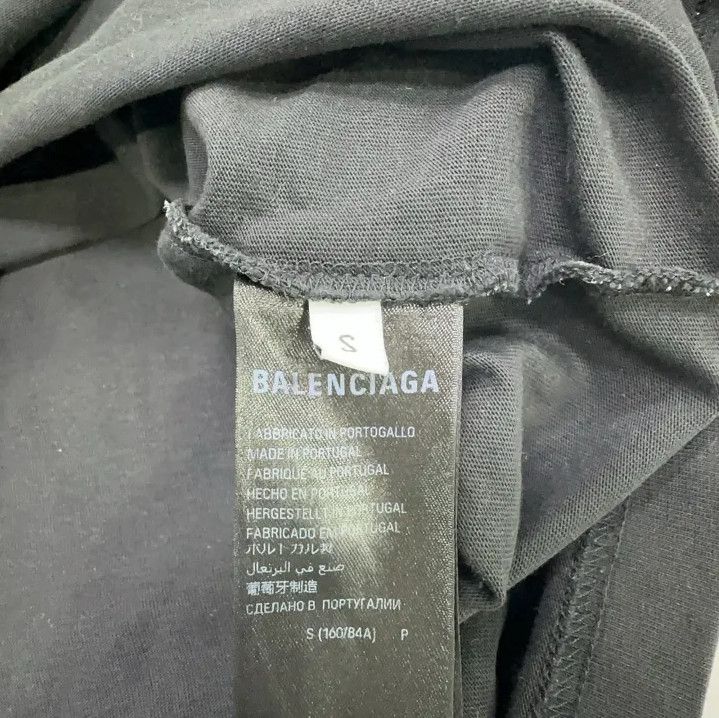 Balenciaga Balenciaga Black Logo Print Short Sleeve T-Shirt Size US S / EU 44-46 / 1 - 4 Thumbnail