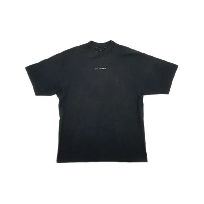 Balenciaga Balenciaga Black Logo Print Short Sleeve T-Shirt Size US S / EU 44-46 / 1 - 2 Thumbnail