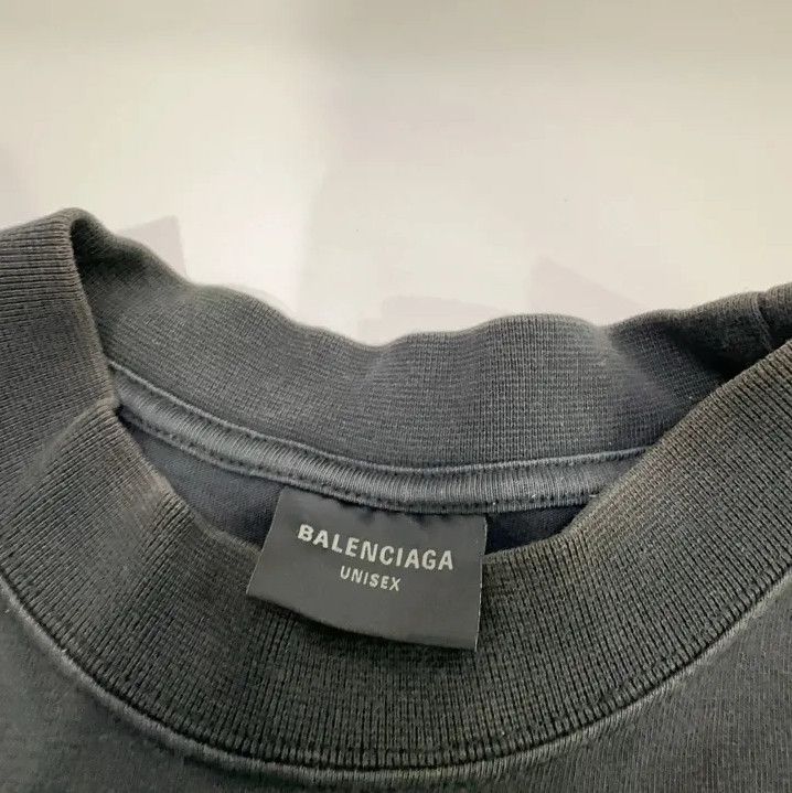 Balenciaga Balenciaga Black Logo Print Short Sleeve T-Shirt Size US S / EU 44-46 / 1 - 6 Thumbnail