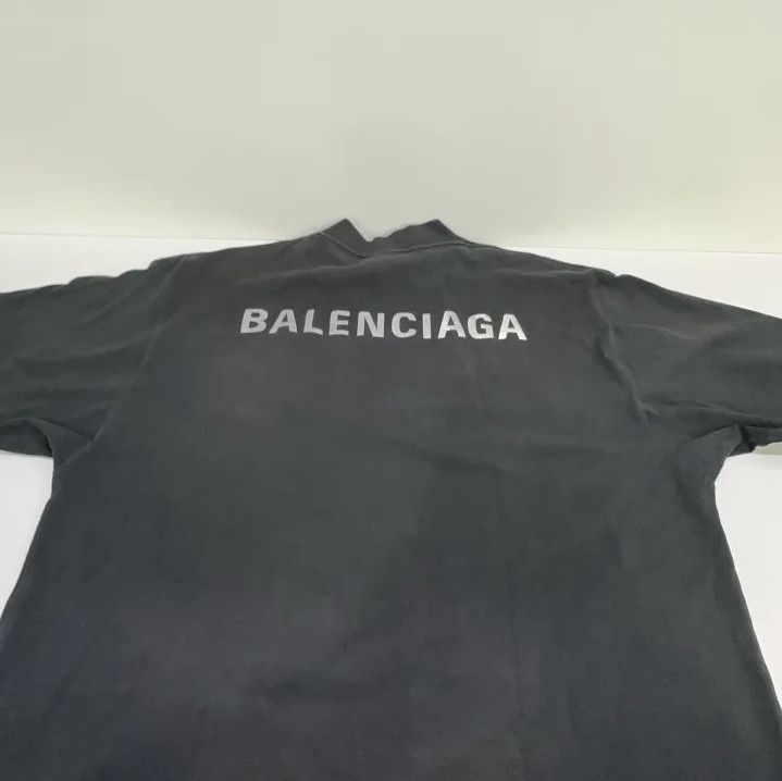 Balenciaga Balenciaga Black Logo Print Short Sleeve T-Shirt Size US S / EU 44-46 / 1 - 14 Thumbnail