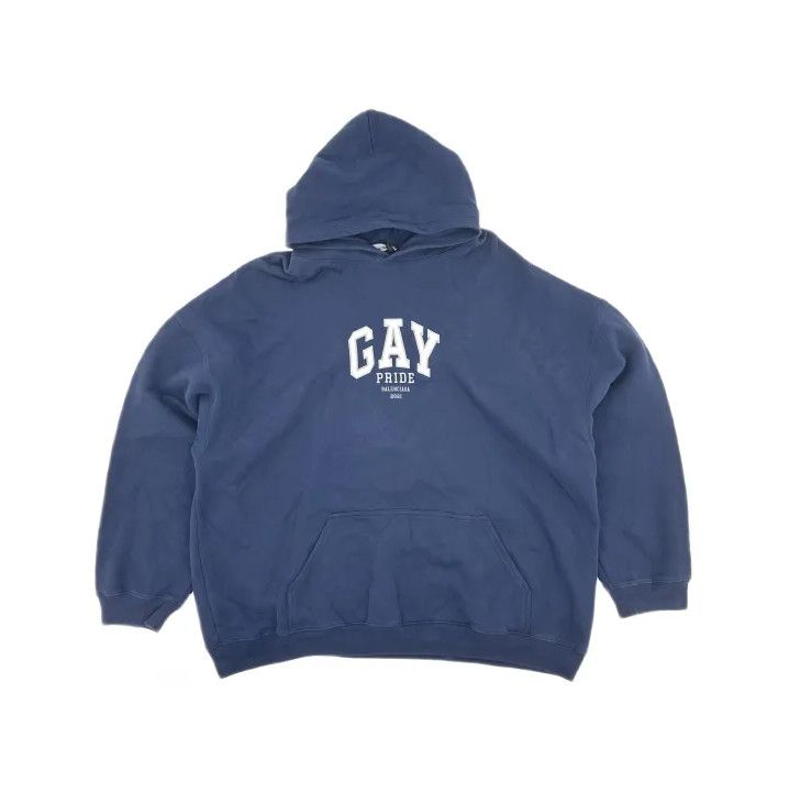 Balenciaga Balenciaga Casual Blue Long Sleeve Sweatshirt Size US S / EU 44-46 / 1 - 2 Thumbnail