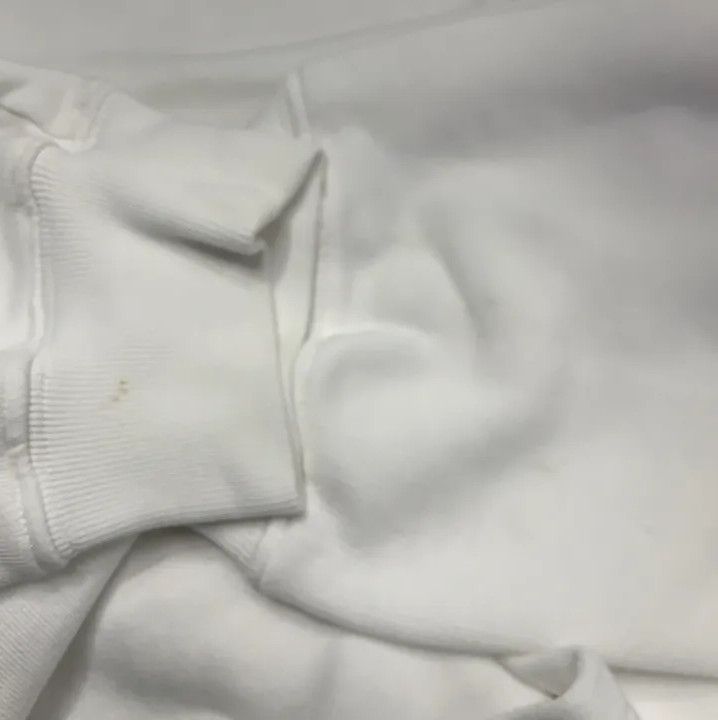 Balenciaga Balenciaga White Logo Hooded Sweatshirt Unisex Size US XS / EU 42 / 0 - 7 Thumbnail