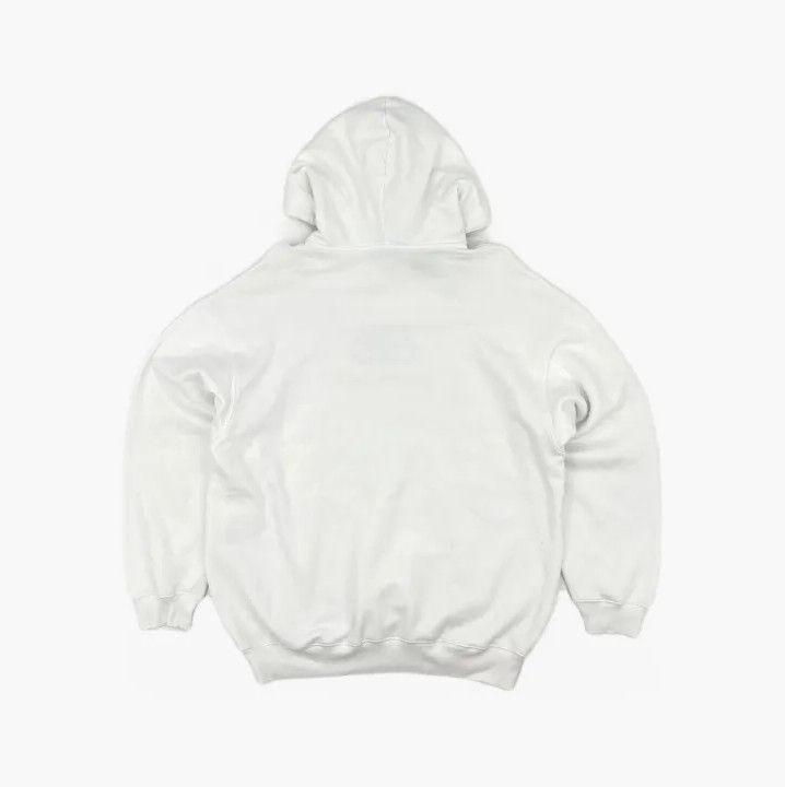 Balenciaga Balenciaga White Logo Hooded Sweatshirt Unisex Size US XS / EU 42 / 0 - 3 Thumbnail