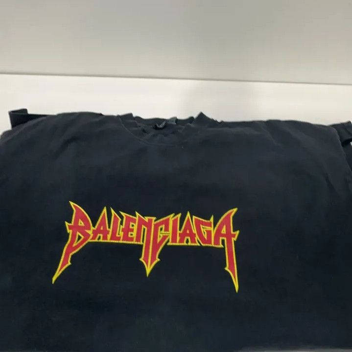 Balenciaga Balenciaga SS22 Metallica Graphic Black T-Shirt Size US M / EU 48-50 / 2 - 10 Thumbnail
