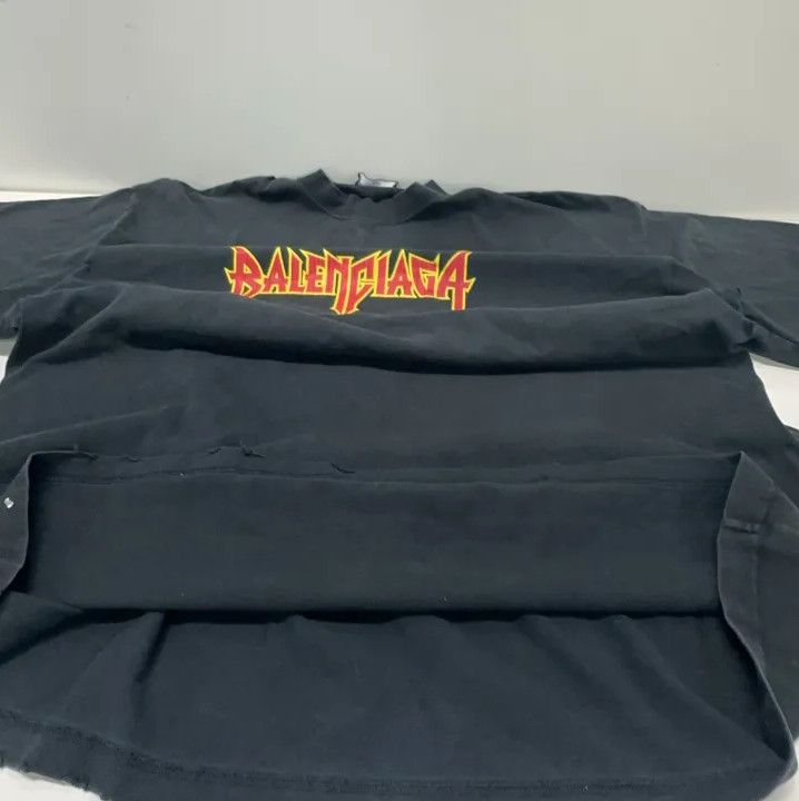 Balenciaga Balenciaga SS22 Metallica Graphic Black T-Shirt Size US M / EU 48-50 / 2 - 9 Thumbnail