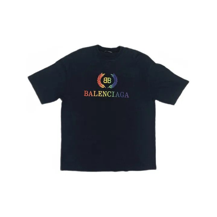 Balenciaga Balenciaga Rainbow Logo Short Sleeve T-Shirt Size US XS / EU 42 / 0 - 2 Thumbnail