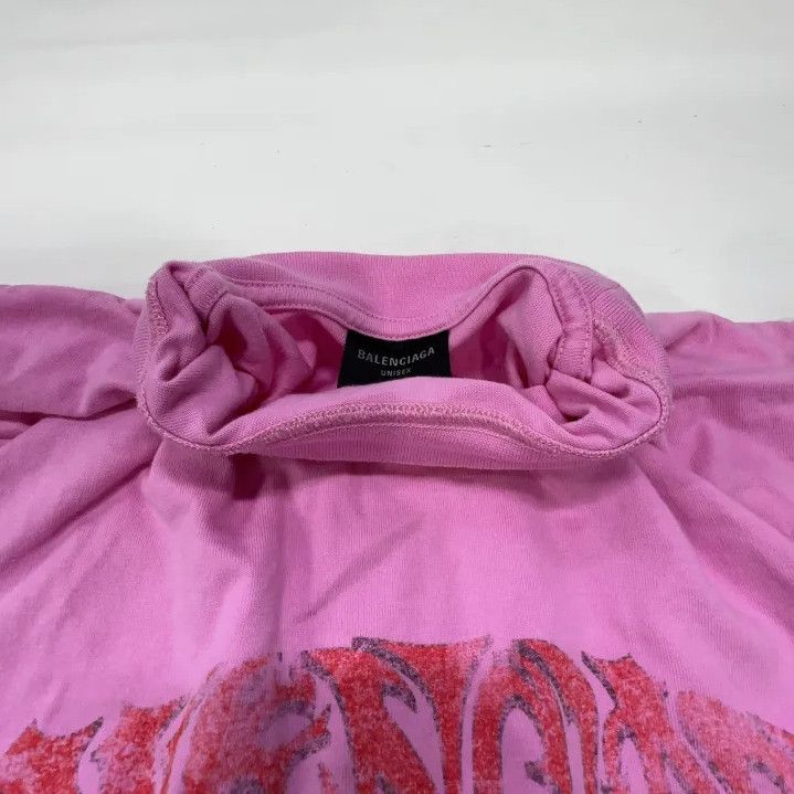 Balenciaga Balenciaga SS23 Printed Pink Oversized T-Shirt Size US S / EU 44-46 / 1 - 7 Thumbnail