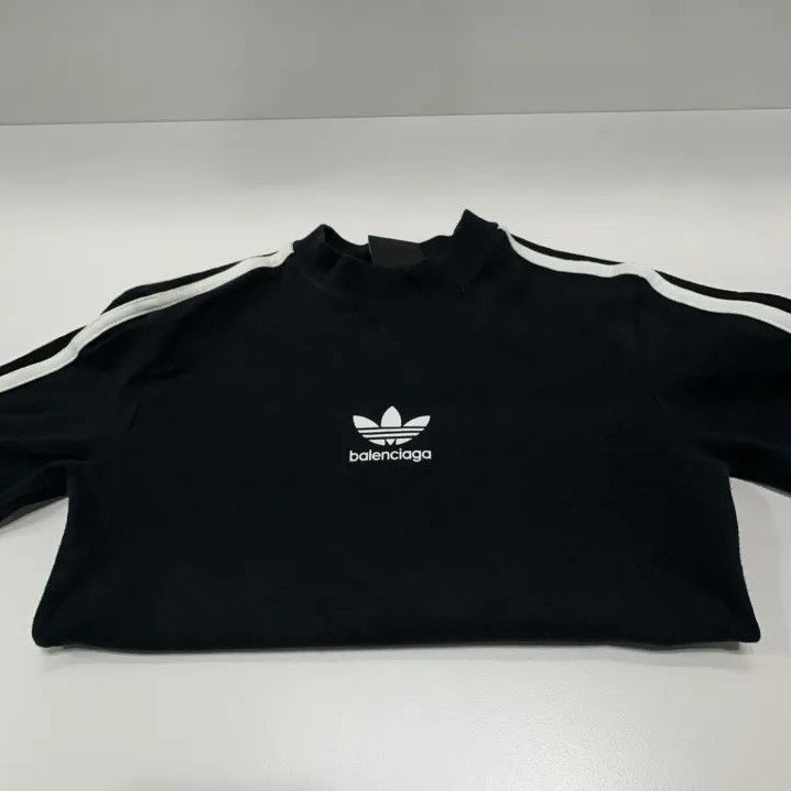 Balenciaga Balenciaga x Adidas Classic Logo Long Sleeve Sweatshirt Size US S / EU 44-46 / 1 - 8 Thumbnail