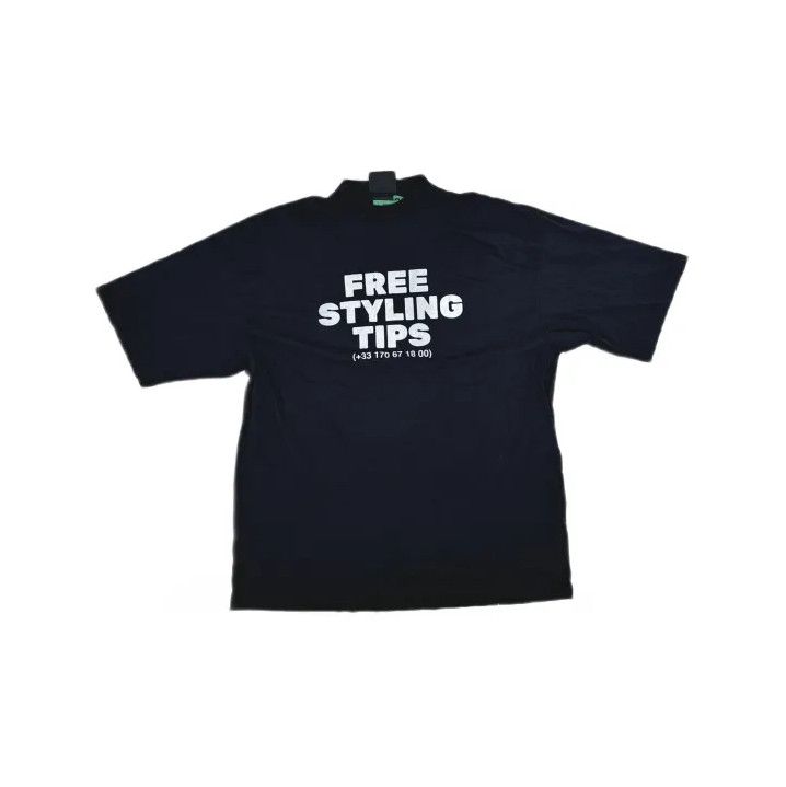Balenciaga Balenciaga Black Graphic Short Sleeve T-Shirt Size US M / EU 48-50 / 2 - 2 Thumbnail