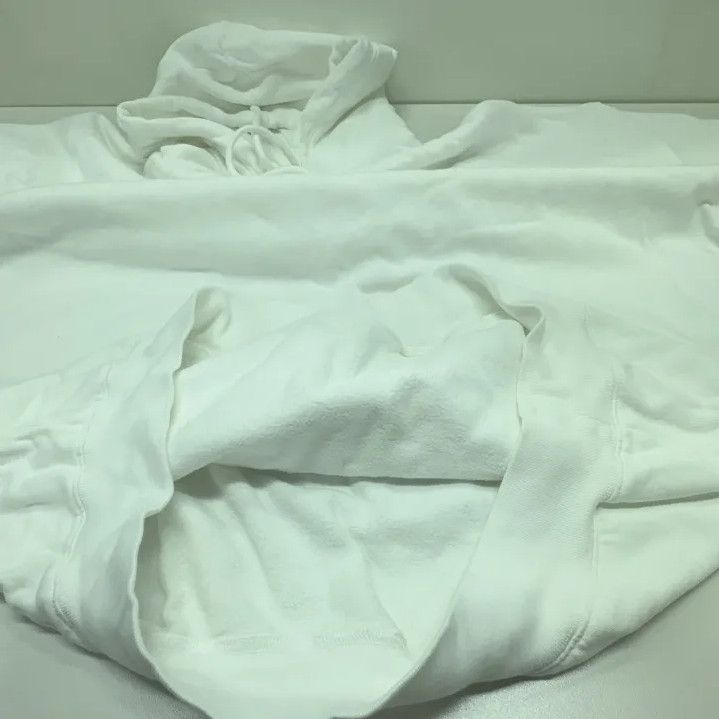 Balenciaga Balenciaga White Logo Drawstring Hoodie Size US M / EU 48-50 / 2 - 12 Thumbnail