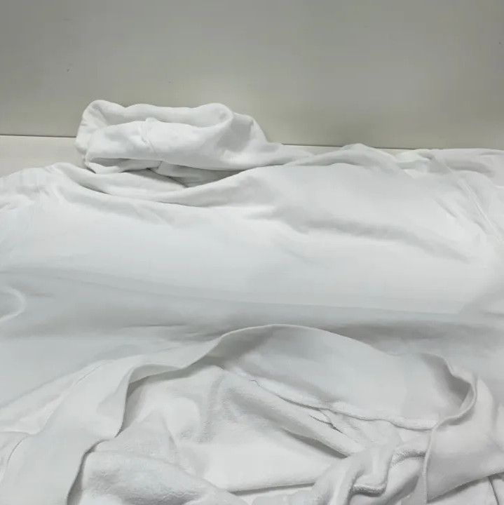 Balenciaga Balenciaga White Drawstring Long Sleeve Hoodie Size US M / EU 48-50 / 2 - 10 Thumbnail