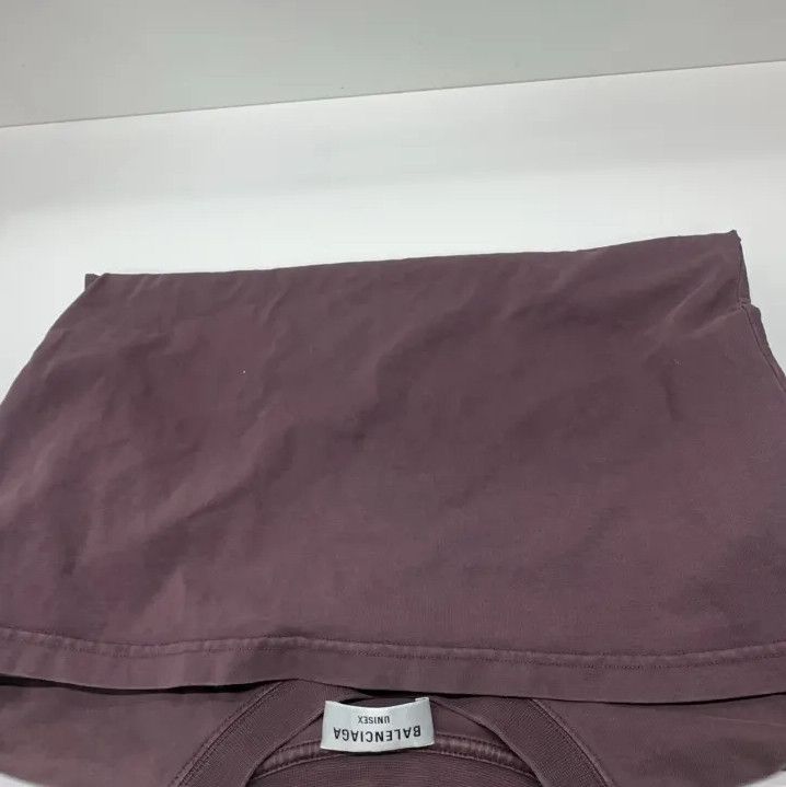 Balenciaga Balenciaga Logo Short Sleeve T-Shirt in Purple Size US XXS / EU 40 - 15 Thumbnail
