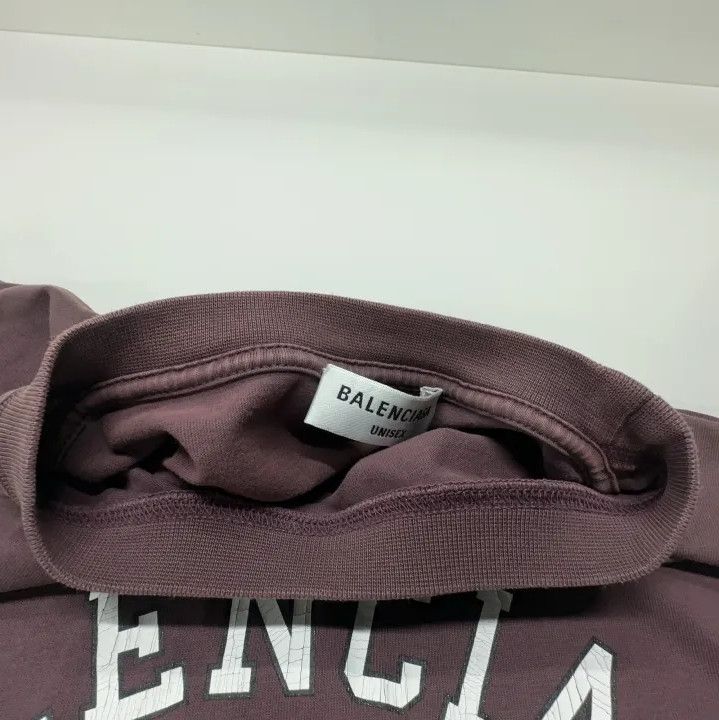 Balenciaga Balenciaga Logo Short Sleeve T-Shirt in Purple Size US XXS / EU 40 - 8 Thumbnail
