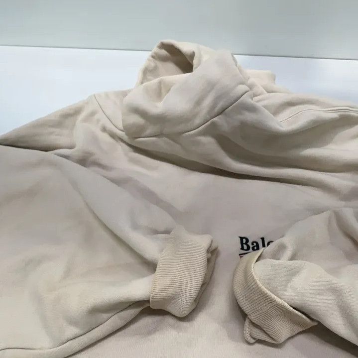 Balenciaga Balenciaga Logo Print Hooded Sweatshirt for Men Size US M / EU 48-50 / 2 - 12 Thumbnail