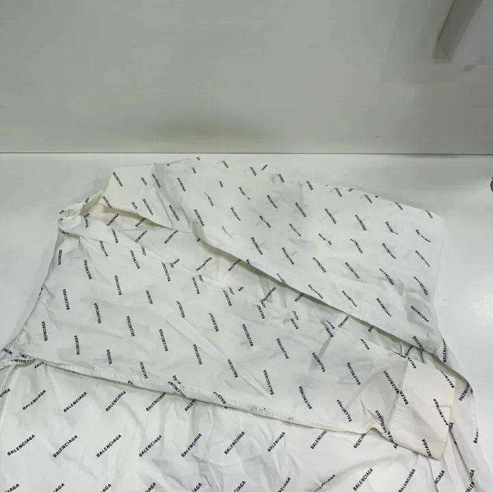 Balenciaga Balenciaga Logo Print Long Sleeve Casual Shirt Size US M / EU 48-50 / 2 - 12 Thumbnail