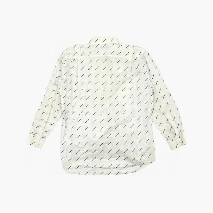 Balenciaga Balenciaga Logo Print Long Sleeve Casual Shirt Size US M / EU 48-50 / 2 - 3 Thumbnail