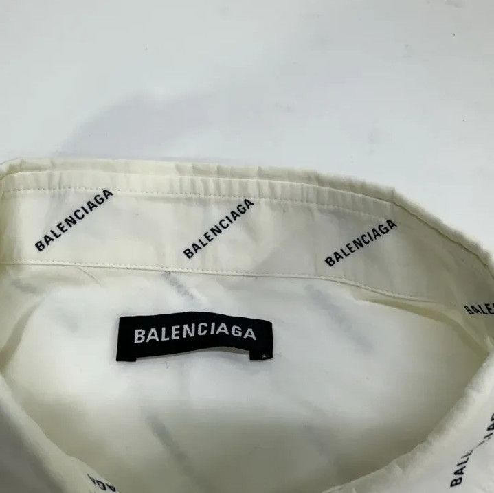 Balenciaga Balenciaga Logo Print Long Sleeve Casual Shirt Size US M / EU 48-50 / 2 - 4 Thumbnail