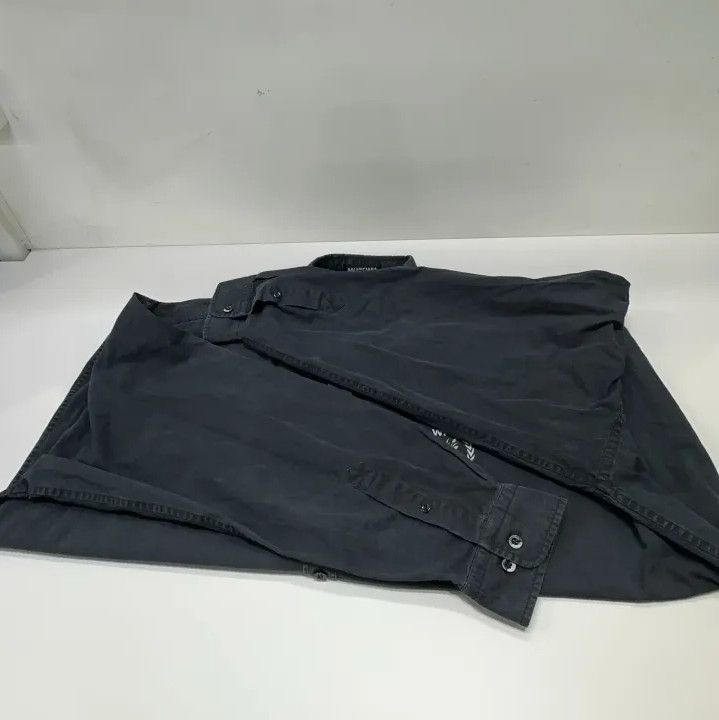 Balenciaga Balenciaga Black Long Sleeve Button-Up Shirt Size US M / EU 48-50 / 2 - 10 Thumbnail