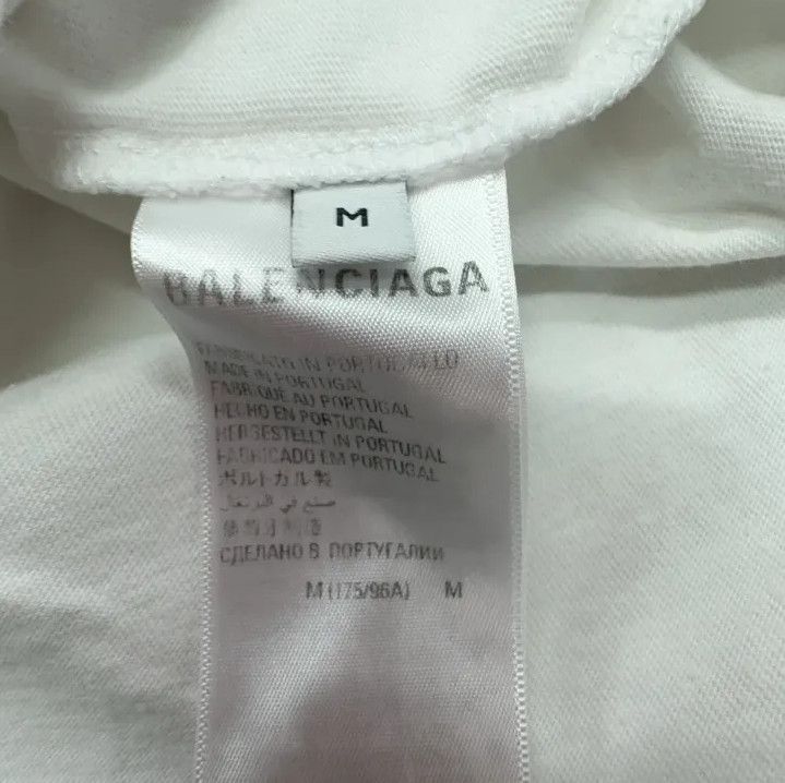 Balenciaga Balenciaga SS23 White Logo Graphic T-Shirt Size US M / EU 48-50 / 2 - 5 Thumbnail