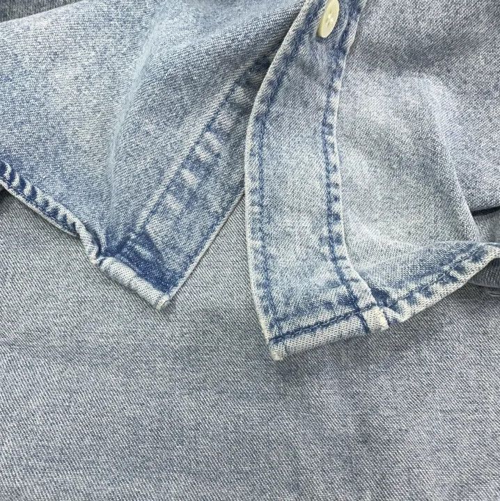 Balenciaga Balenciaga Denim Long Sleeve Button-Up Shirt Size US M / EU 48-50 / 2 - 10 Thumbnail