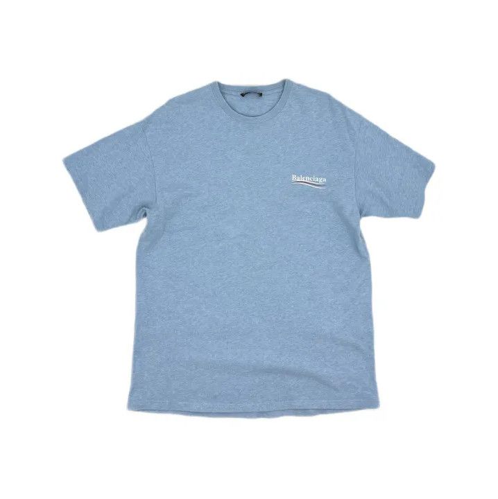 Balenciaga Balenciaga Blue Logo Print Short Sleeve T-Shirt Size US S / EU 44-46 / 1 - 2 Thumbnail