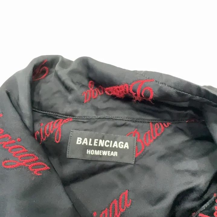 Balenciaga Balenciaga Logo Print Short Sleeve Shirt Size US M / EU 48-50 / 2 - 4 Thumbnail