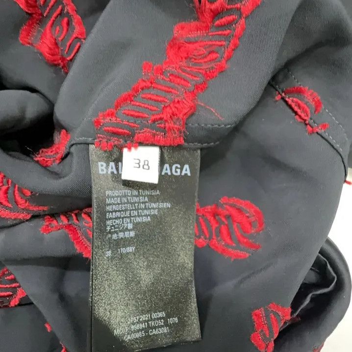 Balenciaga Balenciaga Logo Print Short Sleeve Shirt Size US M / EU 48-50 / 2 - 5 Thumbnail