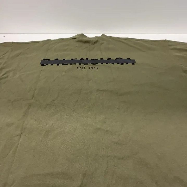 Balenciaga Balenciaga Military Green Logo Print T-Shirt Size US S / EU 44-46 / 1 - 7 Thumbnail