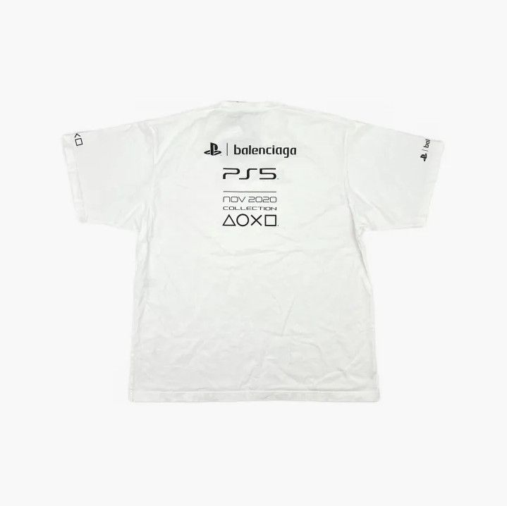 Balenciaga Balenciaga PlayStation FW21 Geometric Print T-Shirt Size US M / EU 48-50 / 2 - 3 Thumbnail