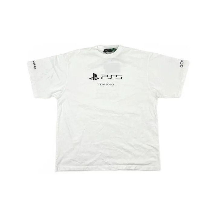 Balenciaga Balenciaga PlayStation FW21 Geometric Print T-Shirt Size US M / EU 48-50 / 2 - 2 Thumbnail