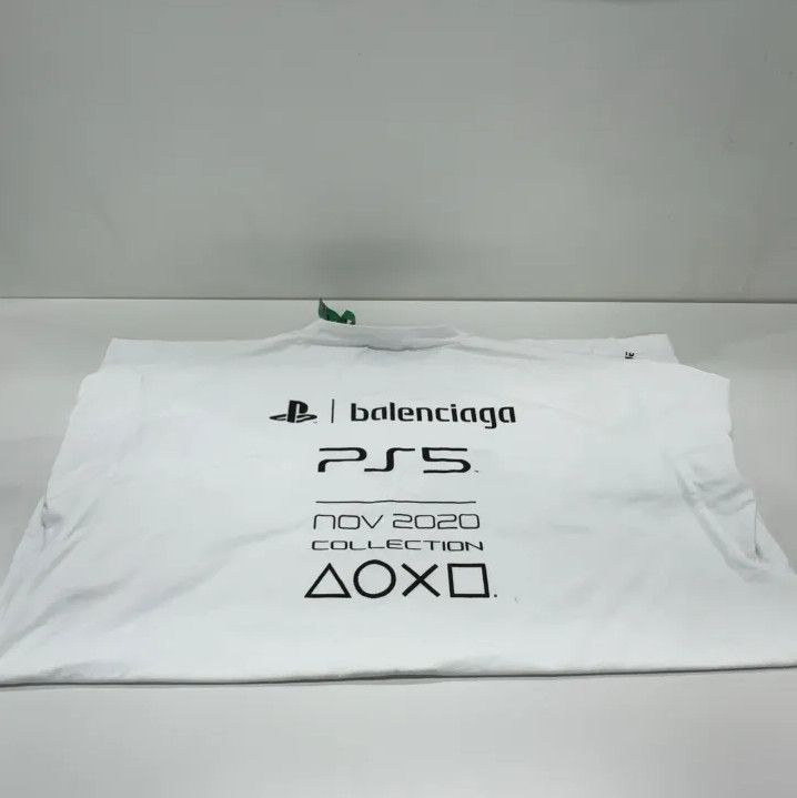 Balenciaga Balenciaga PlayStation FW21 Geometric Print T-Shirt Size US M / EU 48-50 / 2 - 12 Thumbnail
