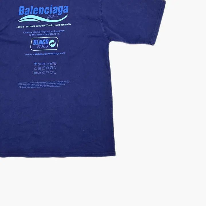 Balenciaga Balenciaga Retro Letter Print Loose Short Sleeve Tee Size US XXS / EU 40 - 6 Thumbnail