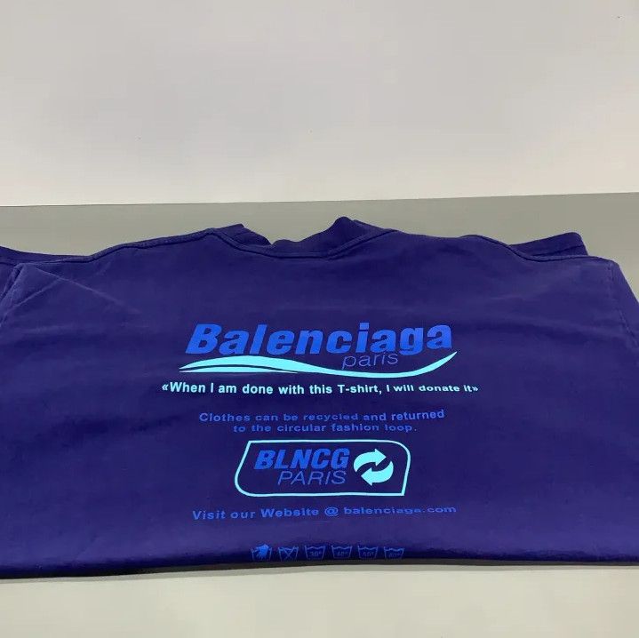 Balenciaga Balenciaga Retro Letter Print Loose Short Sleeve Tee Size US XXS / EU 40 - 19 Thumbnail