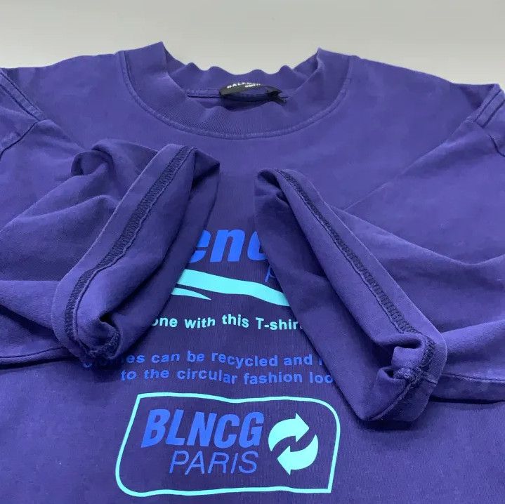 Balenciaga Balenciaga Retro Letter Print Loose Short Sleeve Tee Size US XXS / EU 40 - 14 Thumbnail