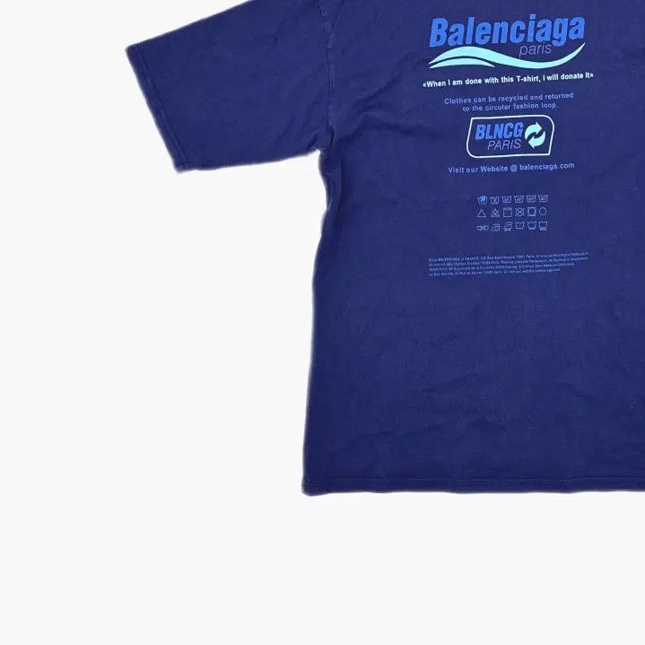 Balenciaga Balenciaga Retro Letter Print Loose Short Sleeve Tee Size US XXS / EU 40 - 5 Thumbnail