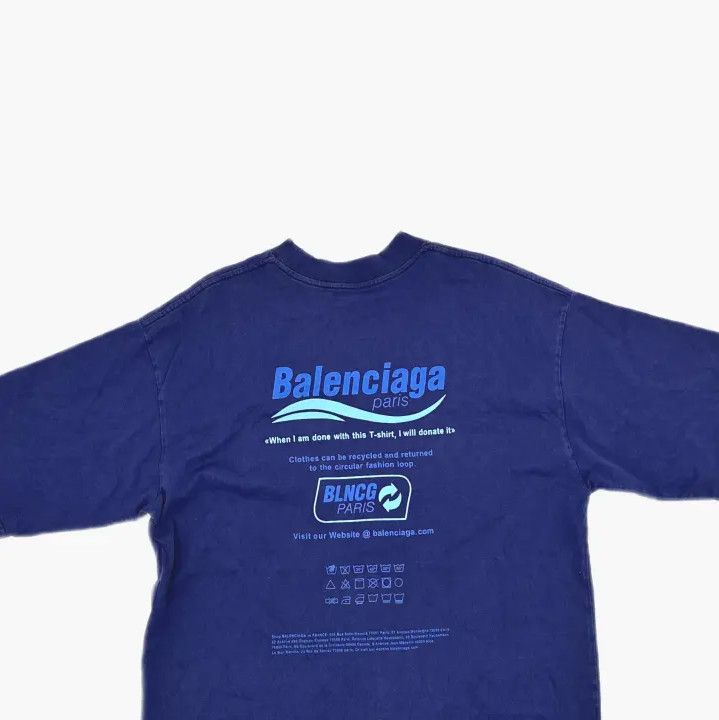 Balenciaga Balenciaga Retro Letter Print Loose Short Sleeve Tee Size US XXS / EU 40 - 4 Thumbnail