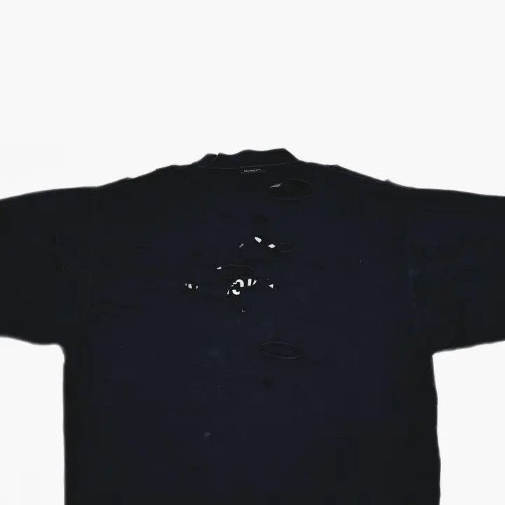 Balenciaga Balenciaga Black Logo Oversized Short Sleeve T-shirt Size US S / EU 44-46 / 1 - 4 Thumbnail