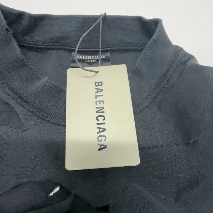 Balenciaga Balenciaga Black Logo Oversized Short Sleeve T-shirt Size US S / EU 44-46 / 1 - 7 Thumbnail
