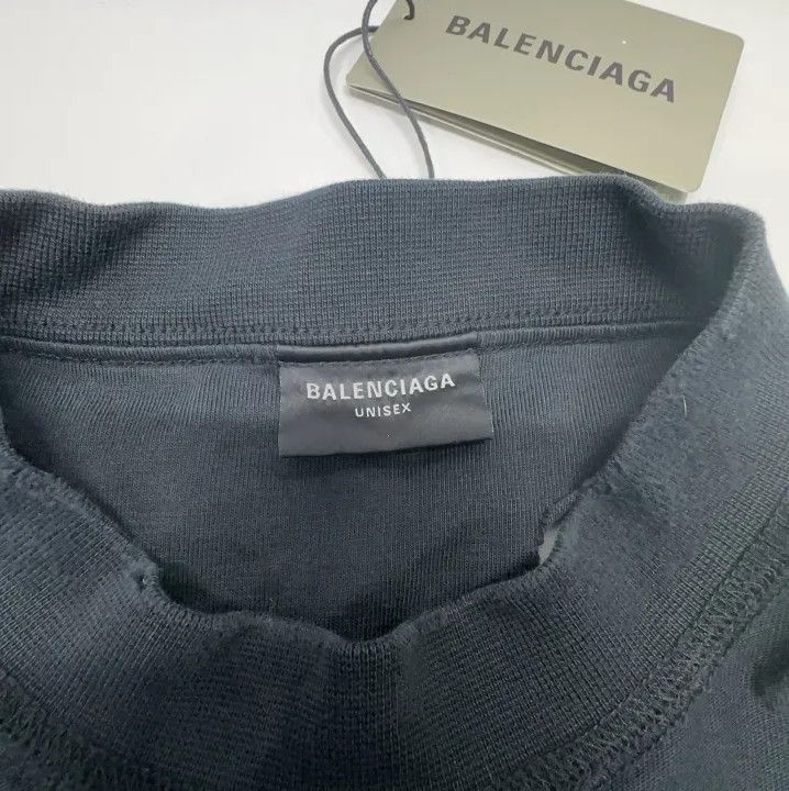 Balenciaga Balenciaga Black Logo Oversized Short Sleeve T-shirt Size US S / EU 44-46 / 1 - 9 Thumbnail