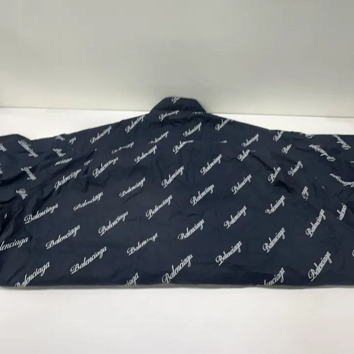Balenciaga Balenciaga Black Logo Printed Short Sleeve Shirt Size US M / EU 48-50 / 2 - 13 Thumbnail
