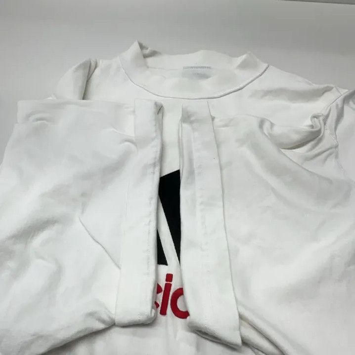 Balenciaga Balenciaga x Adidas White Logo Embroidered T-Shirt Size US M / EU 48-50 / 2 - 10 Thumbnail
